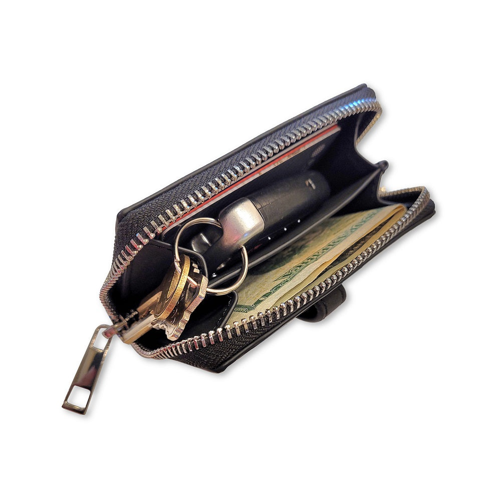 RFID Crossbody Phone Strap with Zippered Pouch