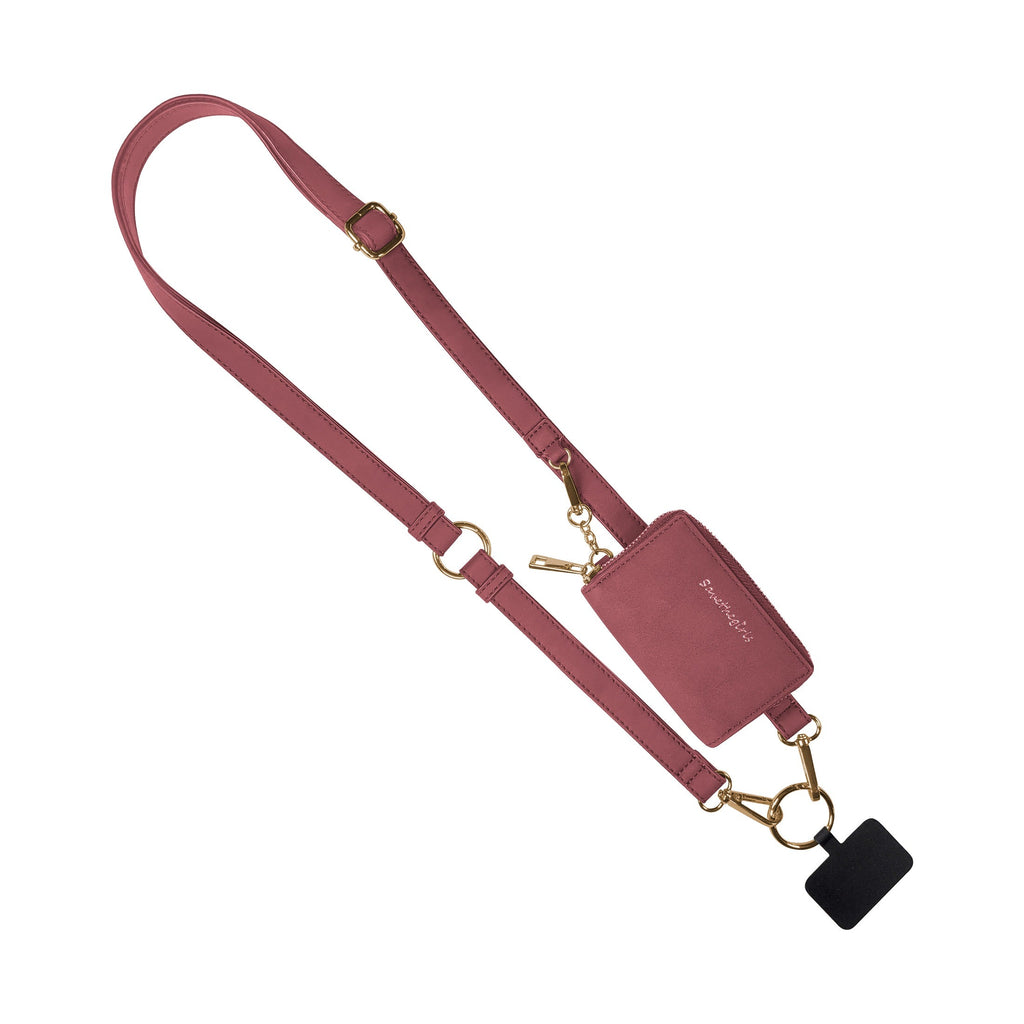 RFID Crossbody Phone Strap with Zippered Pouch