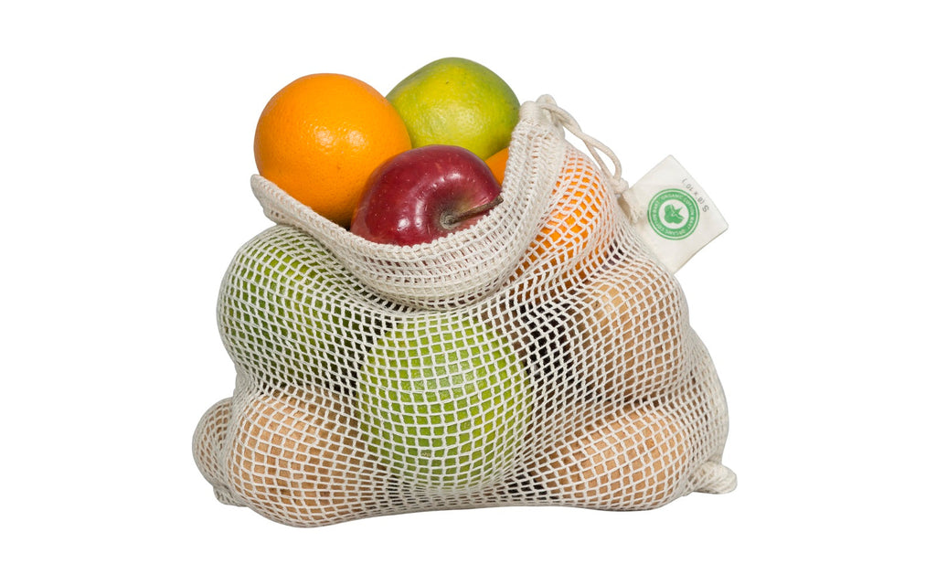 Reusable Cotton Mesh Produce Bags